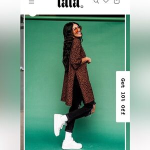 Dressed in Lala Icon Leopard Mock Nexk Top - 3x